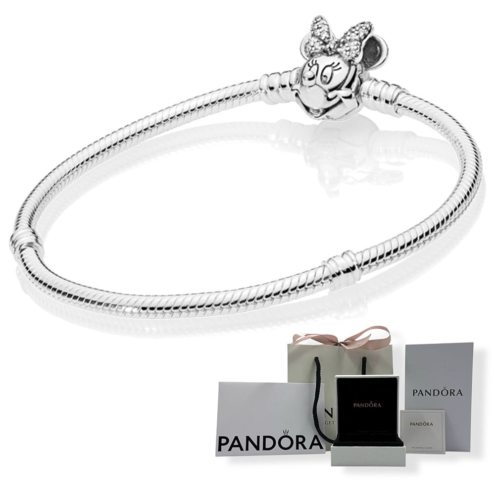Brazalete PANDORA x DISNEY Retrato De Minnie Reluciente