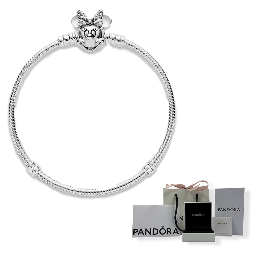 Brazalete PANDORA x DISNEY Retrato De Minnie Reluciente